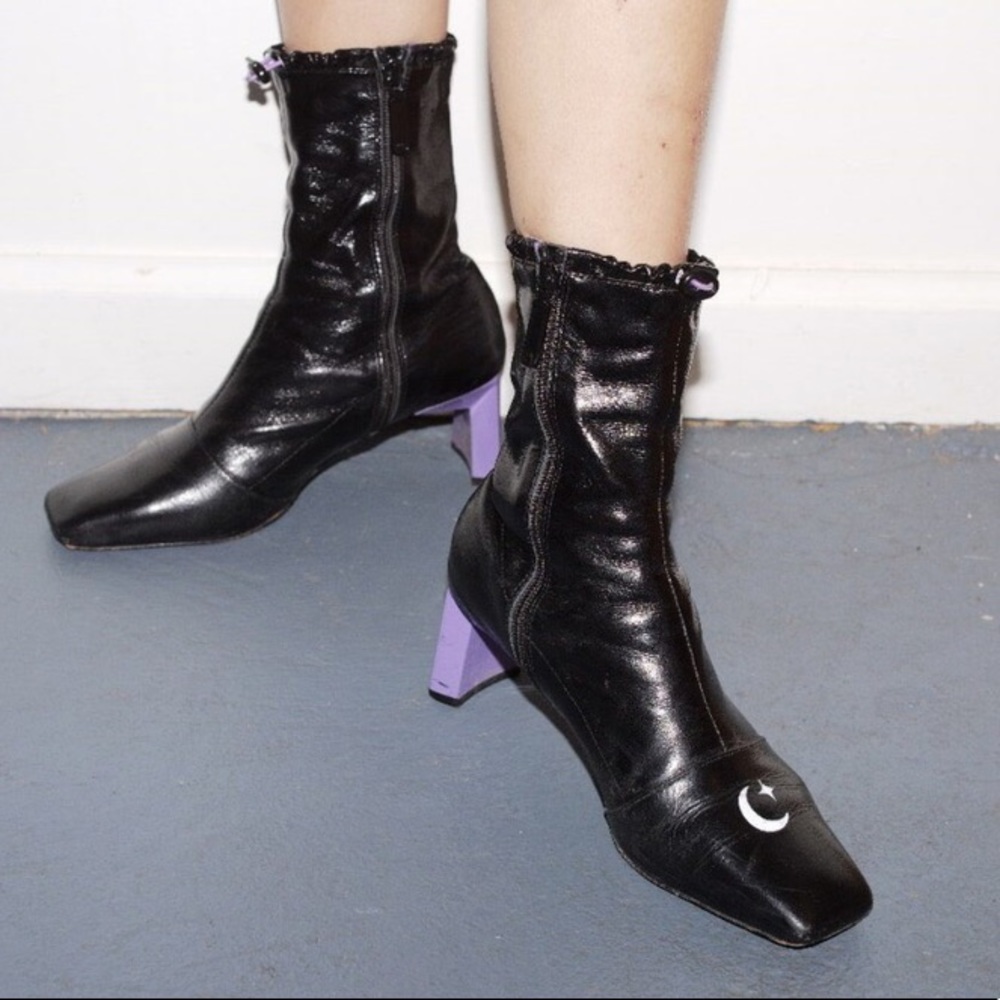 Leather Heeled Ankle Boots